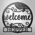 Welcome Fall Monogram - Steel Sign