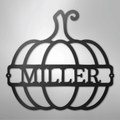 Big Pumpkin Monogram - Steel Sign