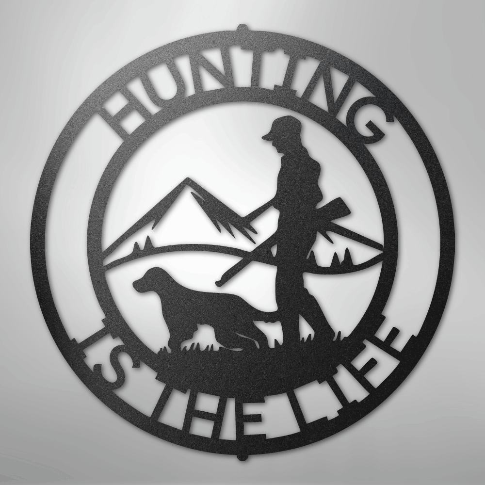 The Hunter Monogram - Steel sign