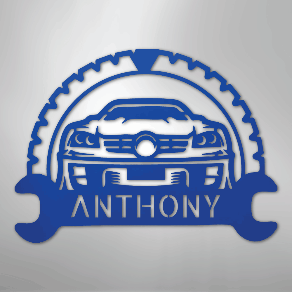 Classic Car Monogram - Steel Sign