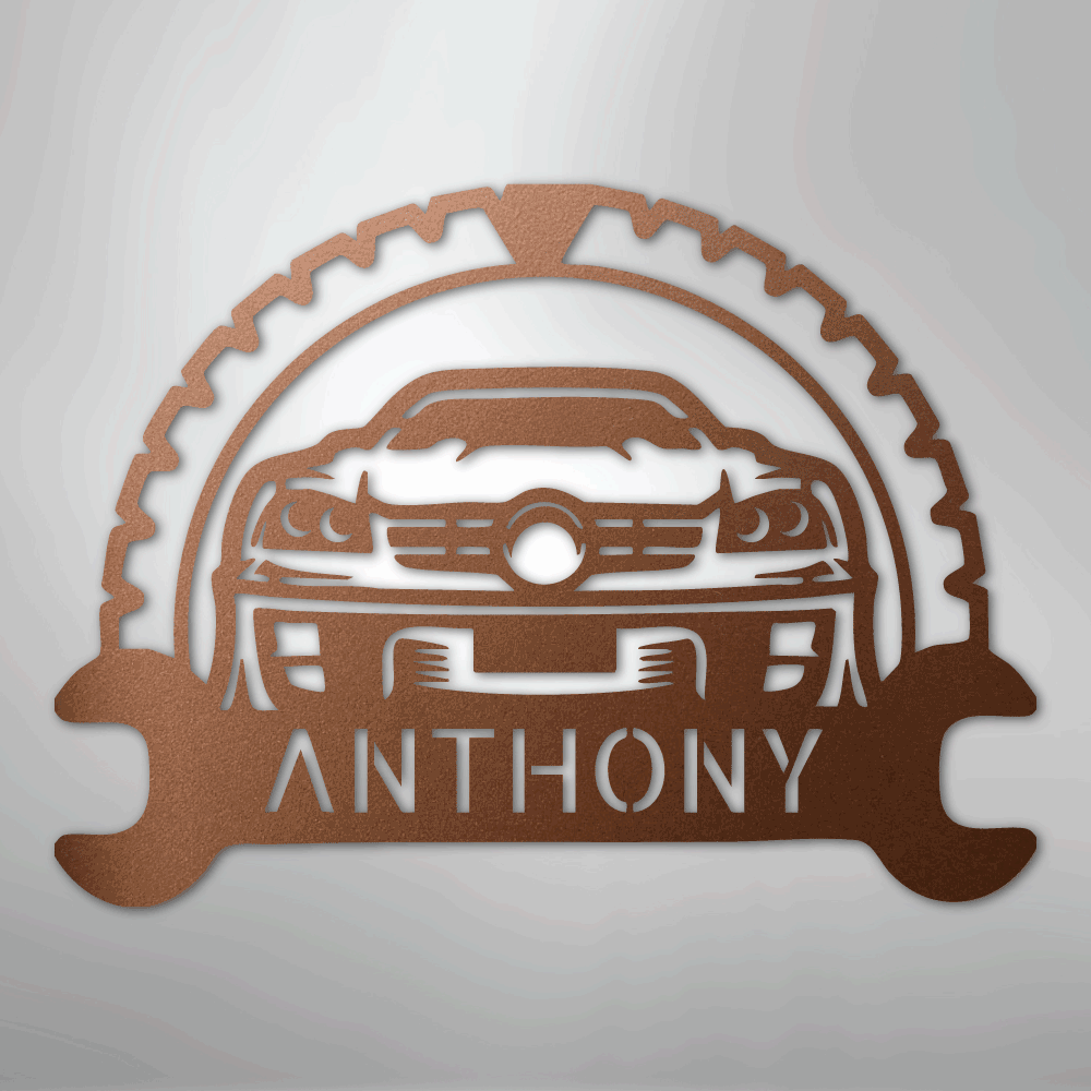 Classic Car Monogram - Steel Sign