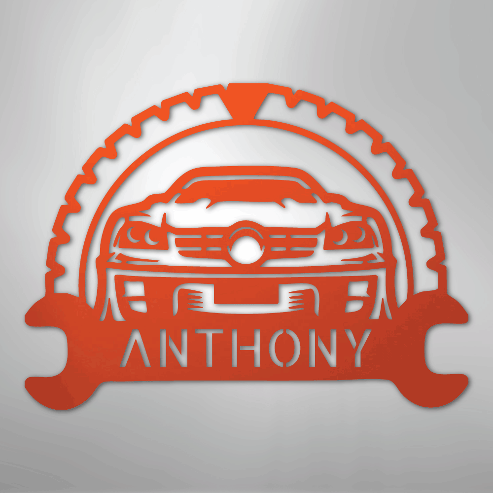 Classic Car Monogram - Steel Sign