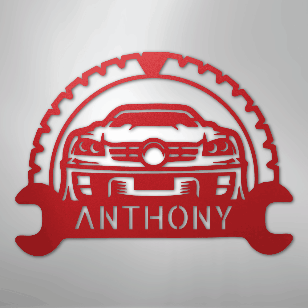Classic Car Monogram - Steel Sign
