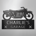 Motorcycle Adventure Monogram - Steel Sign