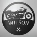 Motorcycle Master Monogram - Steel Sign