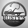 Tow Truck Monogram - Steel Sign
