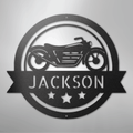 Motorcycle Specialist Monogram - Steel Sign