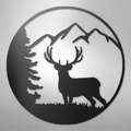 Graceful Deer - Steel Sign