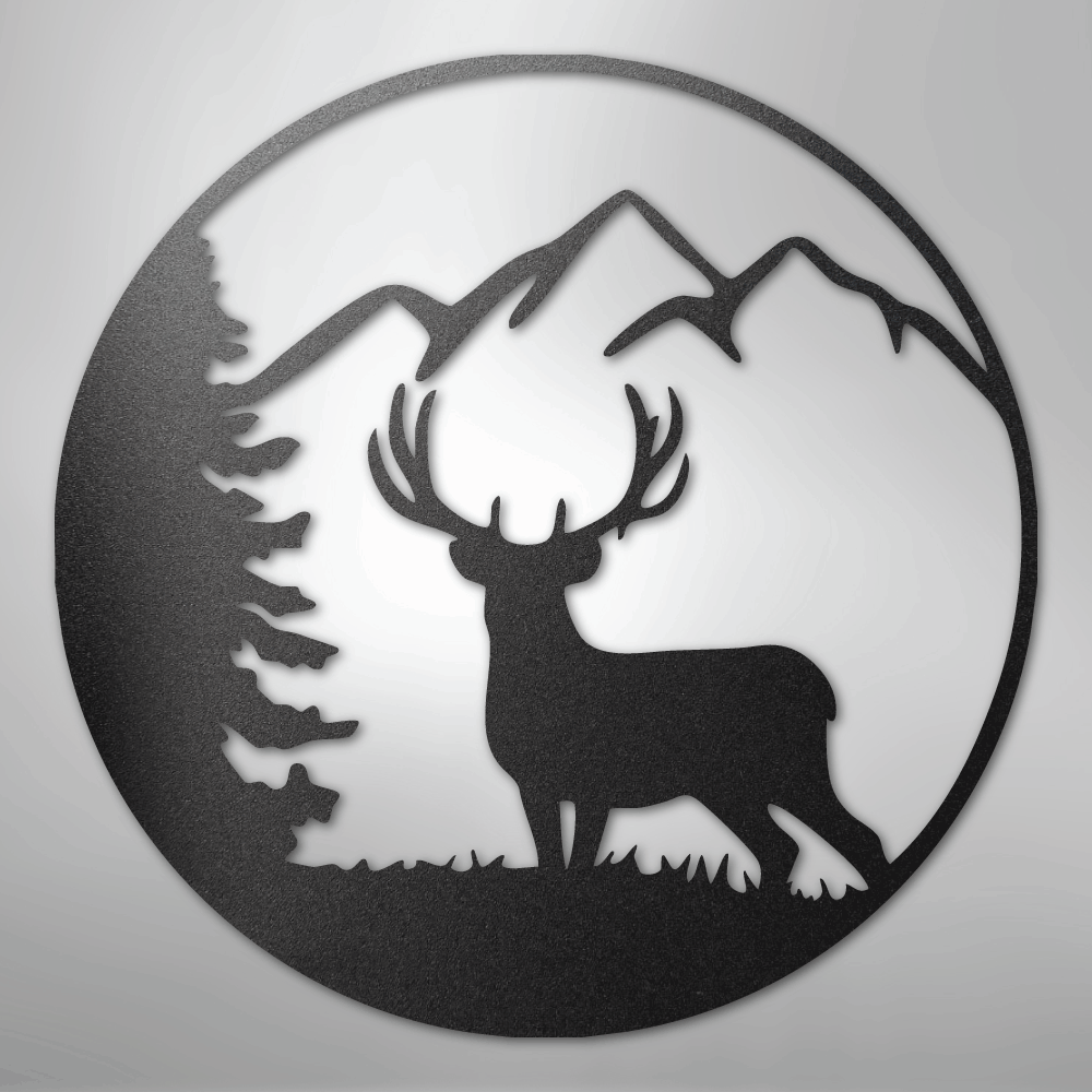 Graceful Deer - Steel Sign