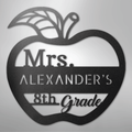 Teacher Appreciation Monogram - Steel Sign