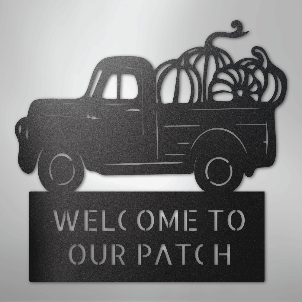 Country Truck Monogram - Steel Sign
