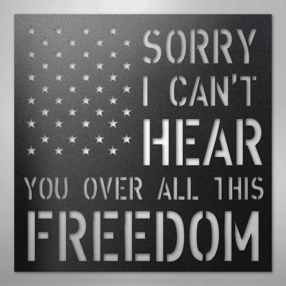 All This Freedom- Steel Sign