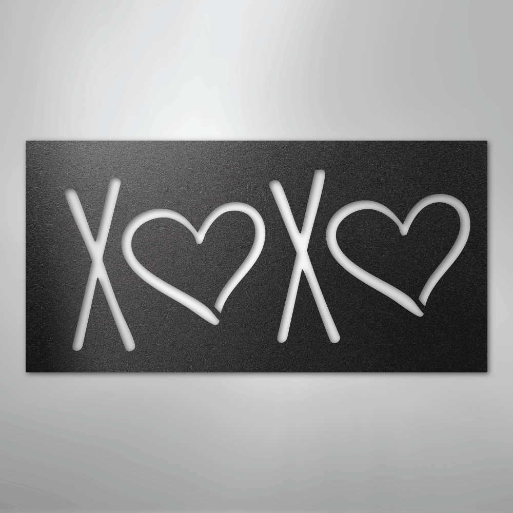 XOXO - Steel sign