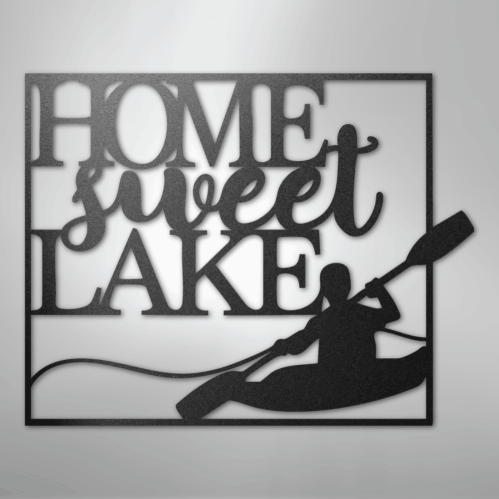 Kayaking - Steel sign