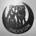 Roaring Bear Monogram - Steel Sign