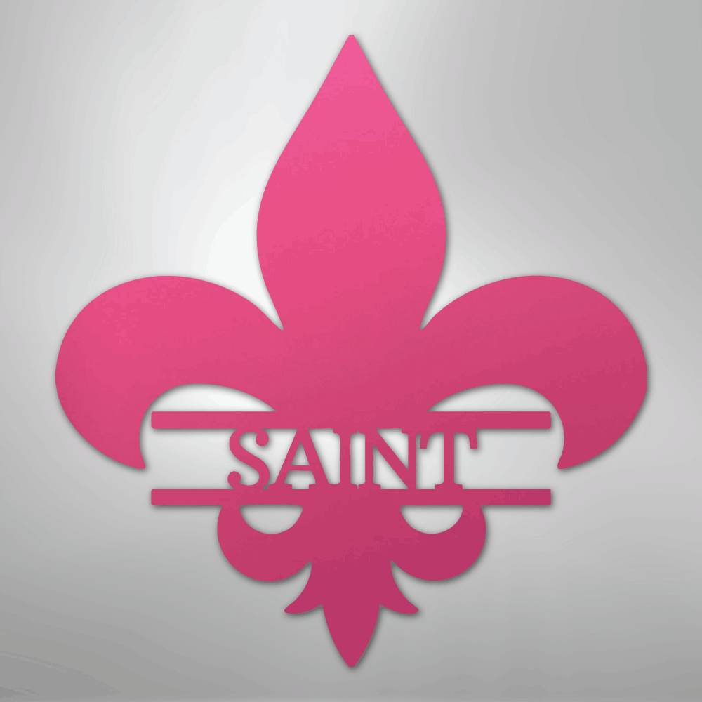 Classic Fleur De Lis Monogram - Steel Sign