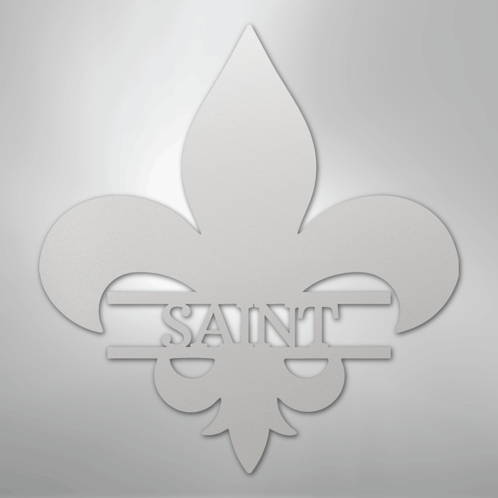 Classic Fleur De Lis Monogram - Steel Sign