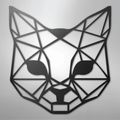 Geometric Cat - Steel Sign