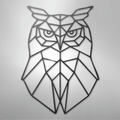 Geometric Owl - Steel Sign