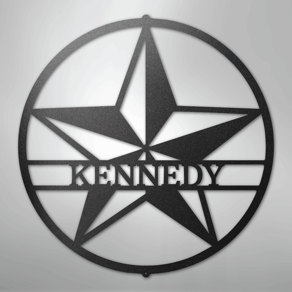 Star Monogram - Steel Sign