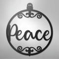 Peace Ornament - Steel Sign