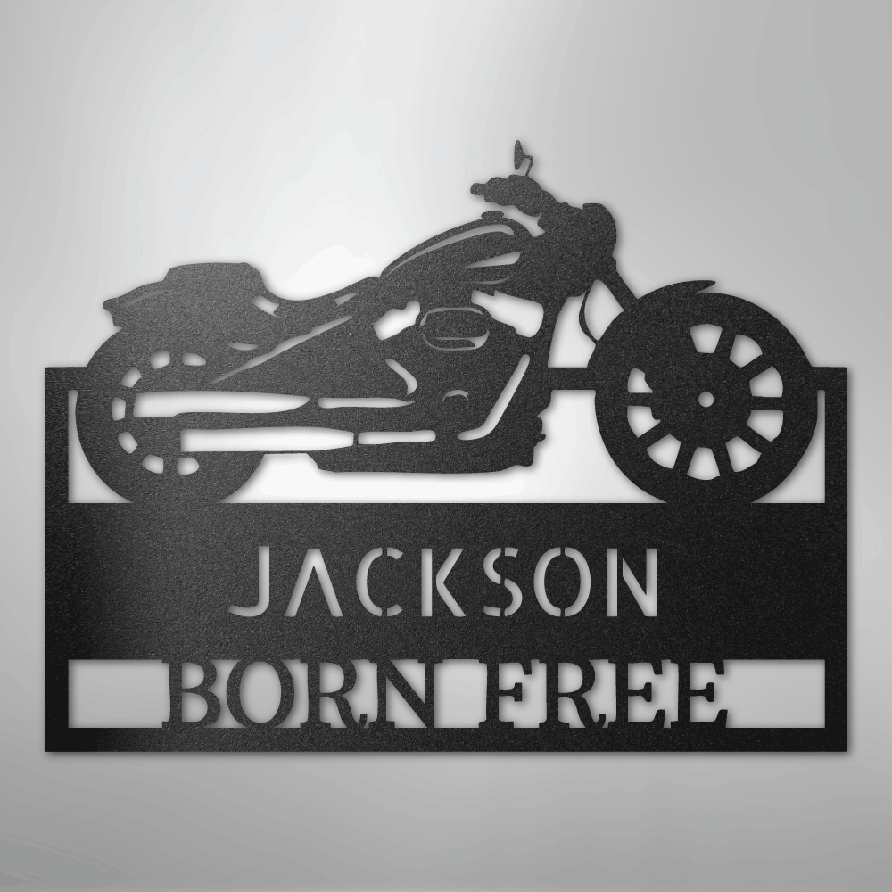Moto Shop Monogram - Steel Sign