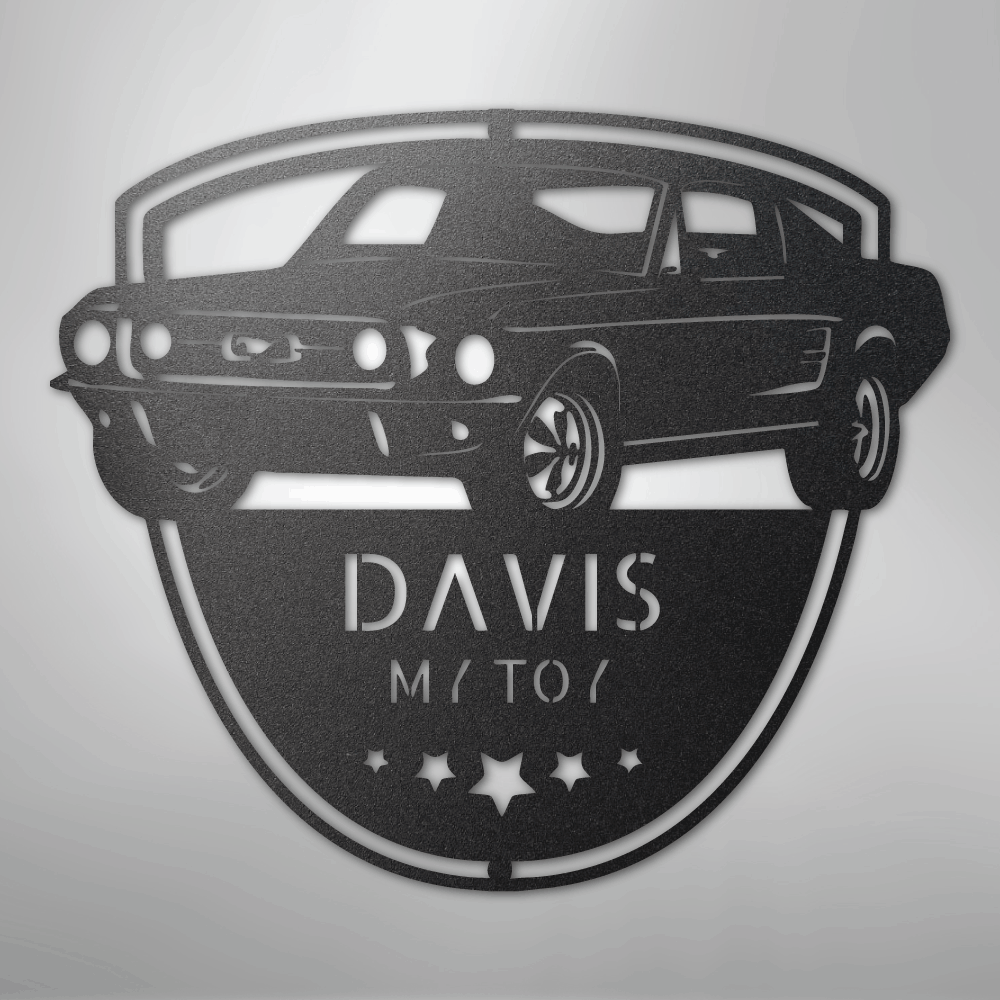 Classic Mustang Shop Monogram - Steel Sign