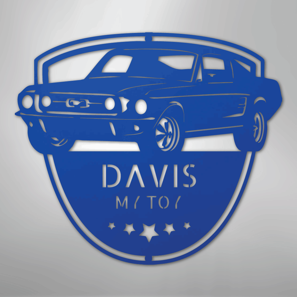 Classic Mustang Shop Monogram - Steel Sign