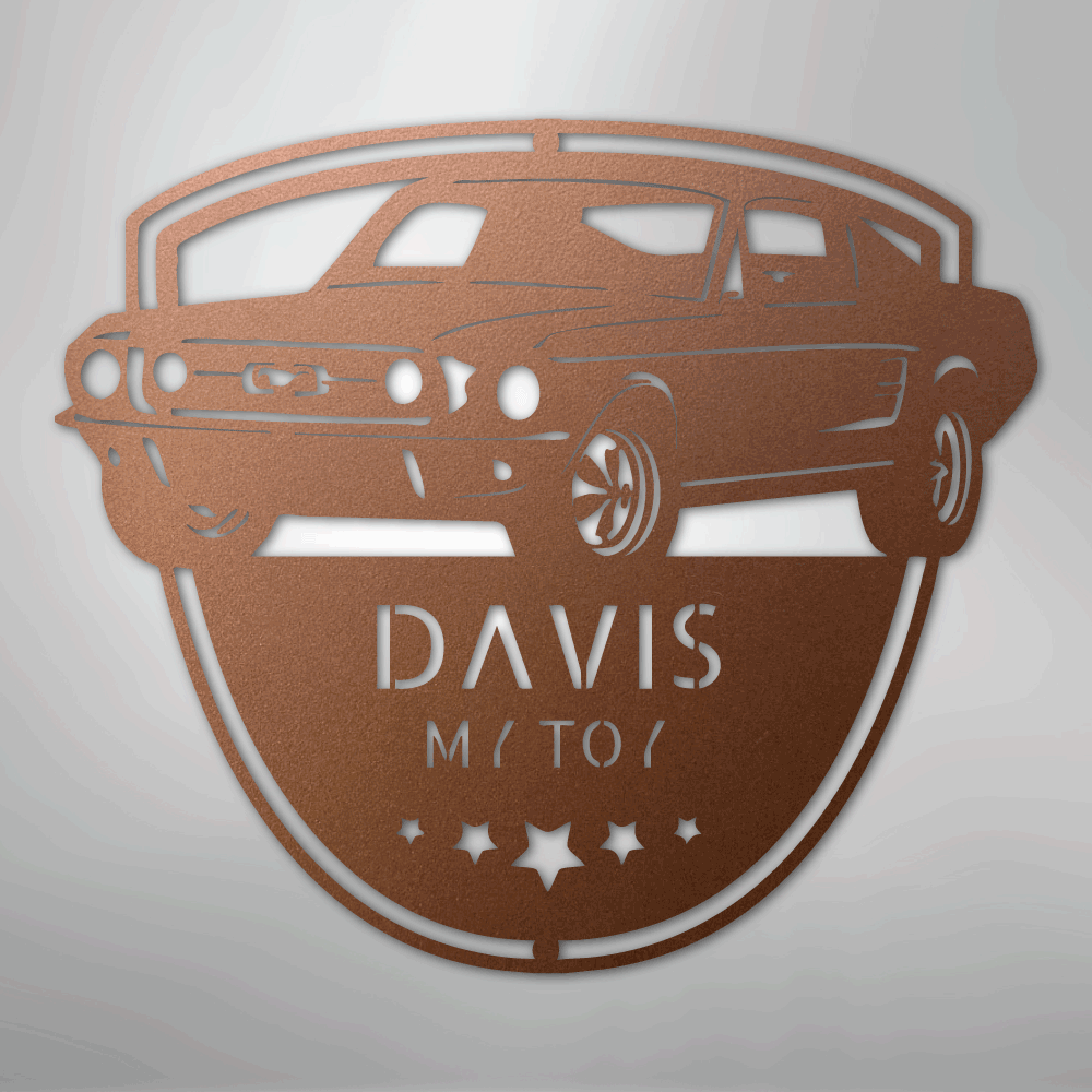 Classic Mustang Shop Monogram - Steel Sign