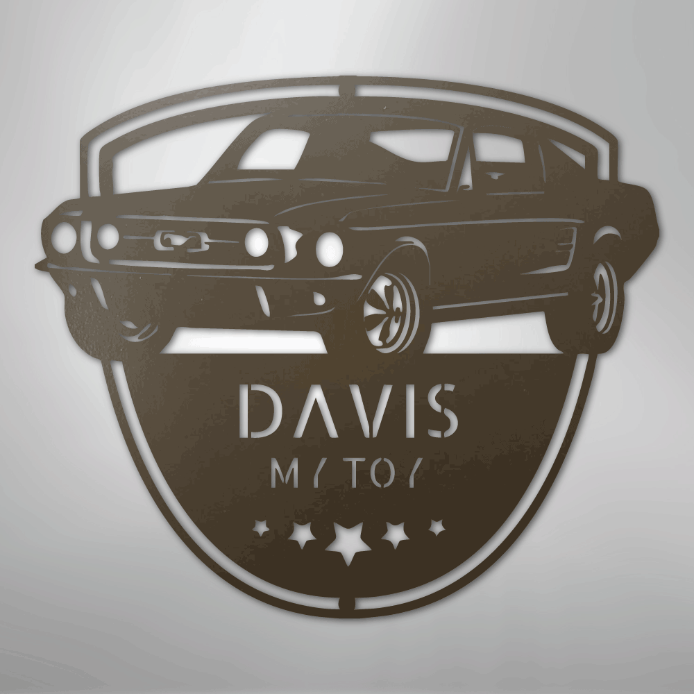 Classic Mustang Shop Monogram - Steel Sign