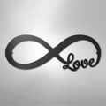 Infinite Love - Steel Sign