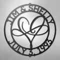 Infinite Love Monogram - Steel Sign