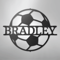 Soccer Monogram - Steel Sign