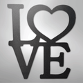 Classic Love - Steel Sign