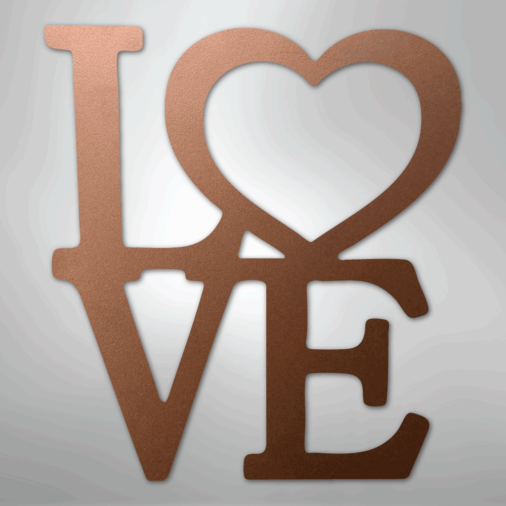 Classic Love - Steel Sign