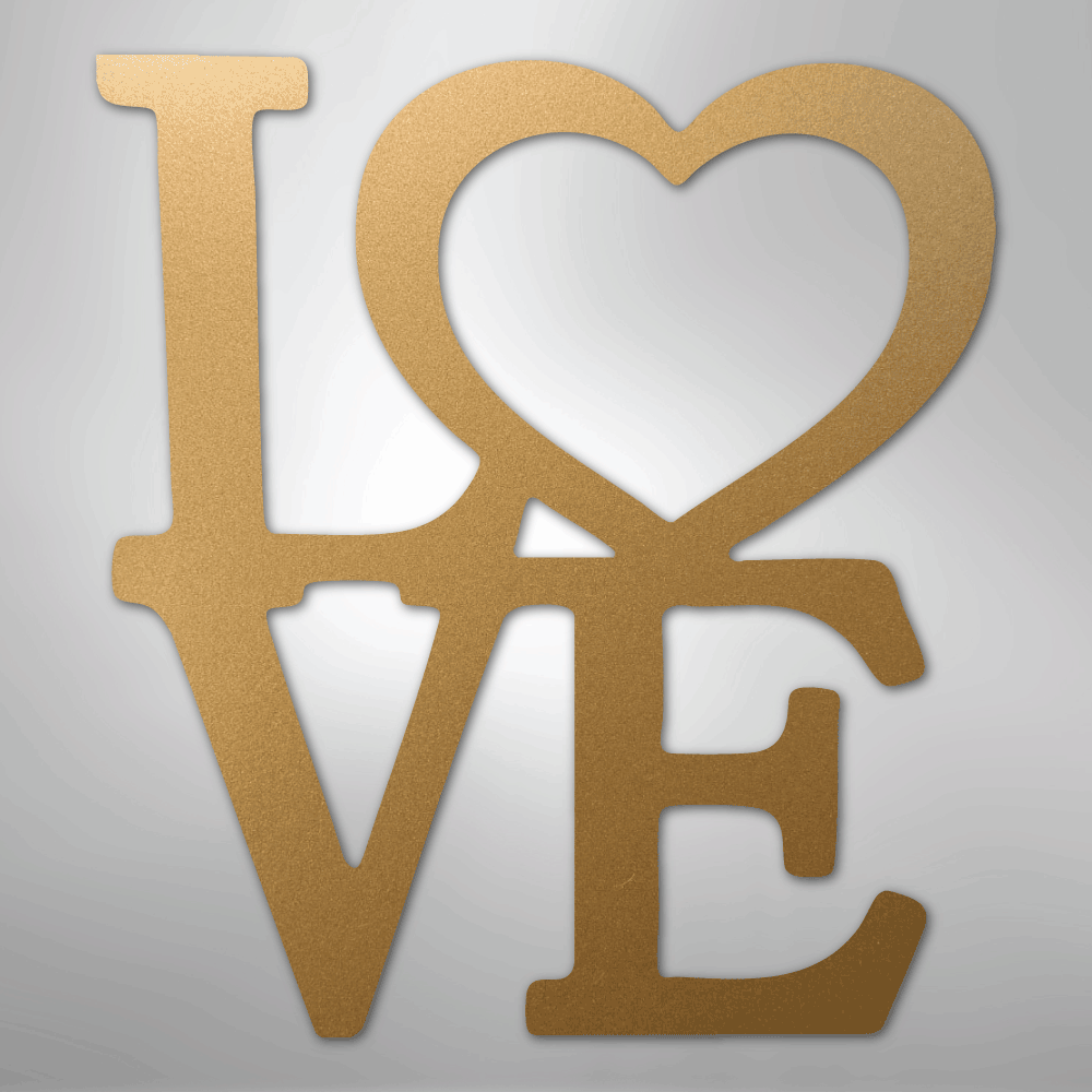 Classic Love - Steel Sign