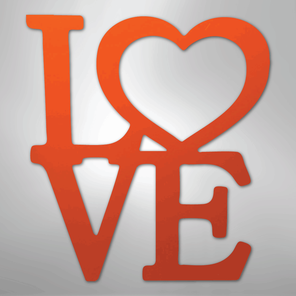 Classic Love - Steel Sign