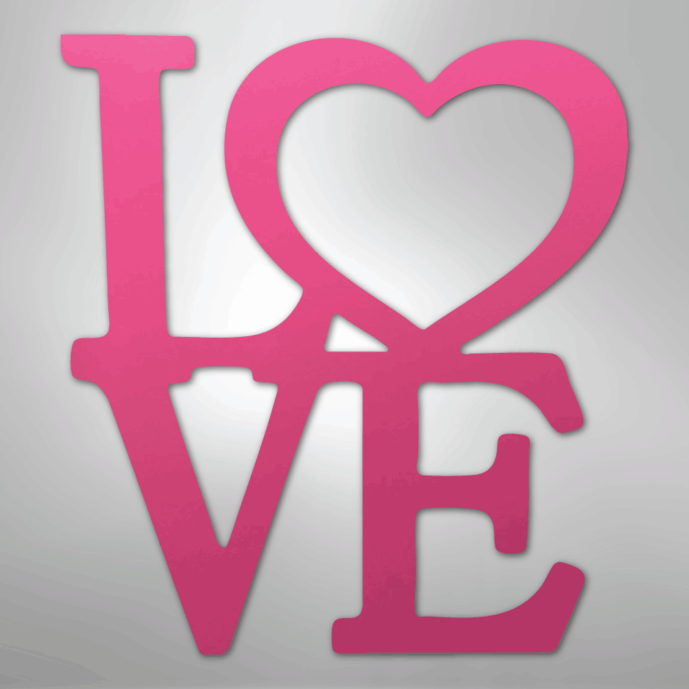 Classic Love - Steel Sign