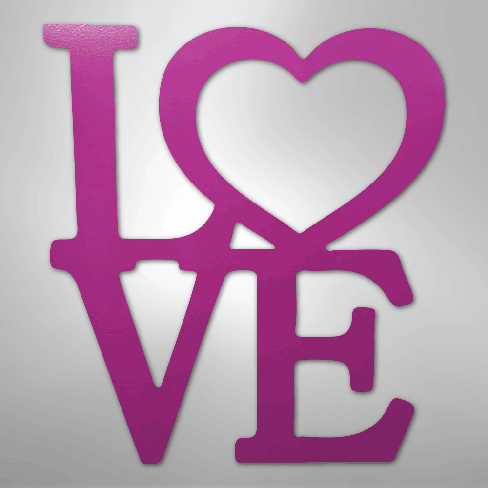 Classic Love - Steel Sign