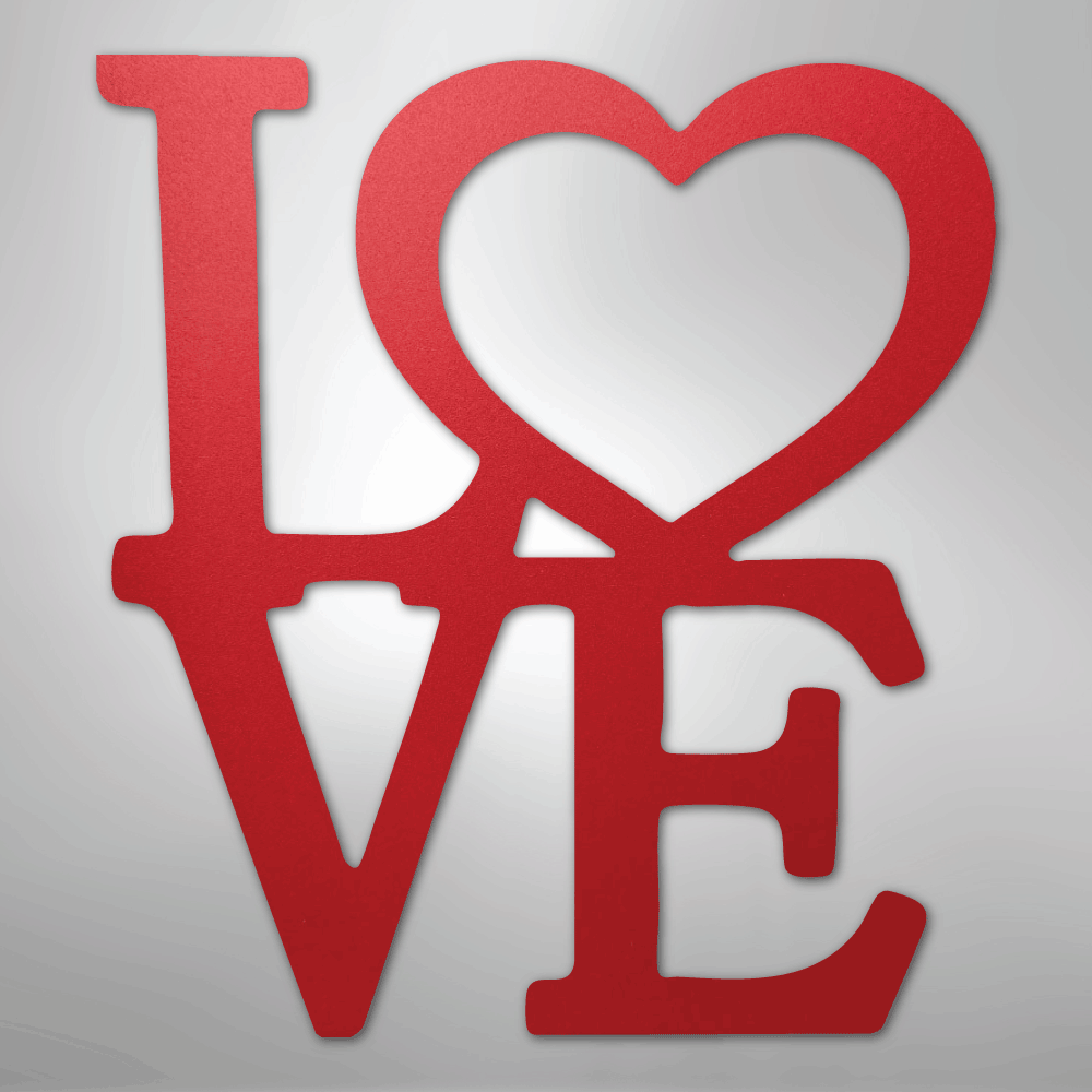 Classic Love - Steel Sign