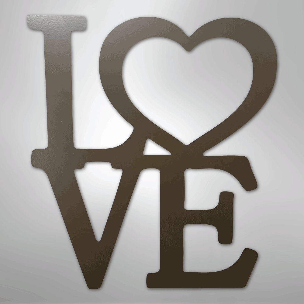 Classic Love - Steel Sign
