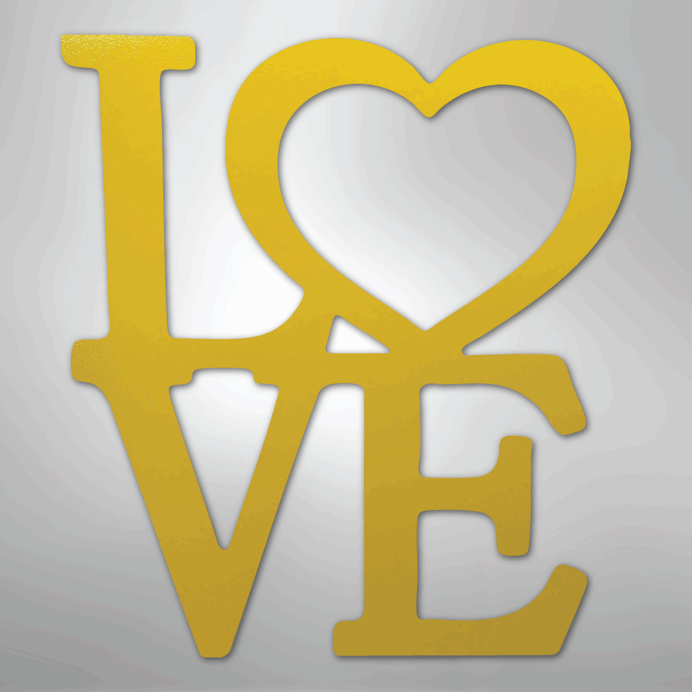 Classic Love - Steel Sign
