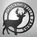 Stag Monogram - Steel Sign