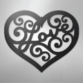 Love Swirl - Steel Sign