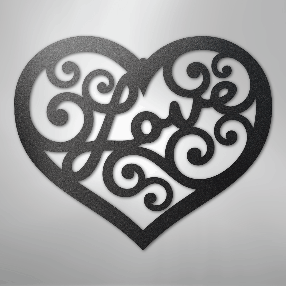 Love Swirl - Steel Sign