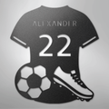Soccer Jersey Monogram - Steel Sign