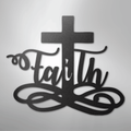 Faith Cross - Steel Sign