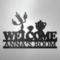 Be Our Guest Monogram - Steel Sign