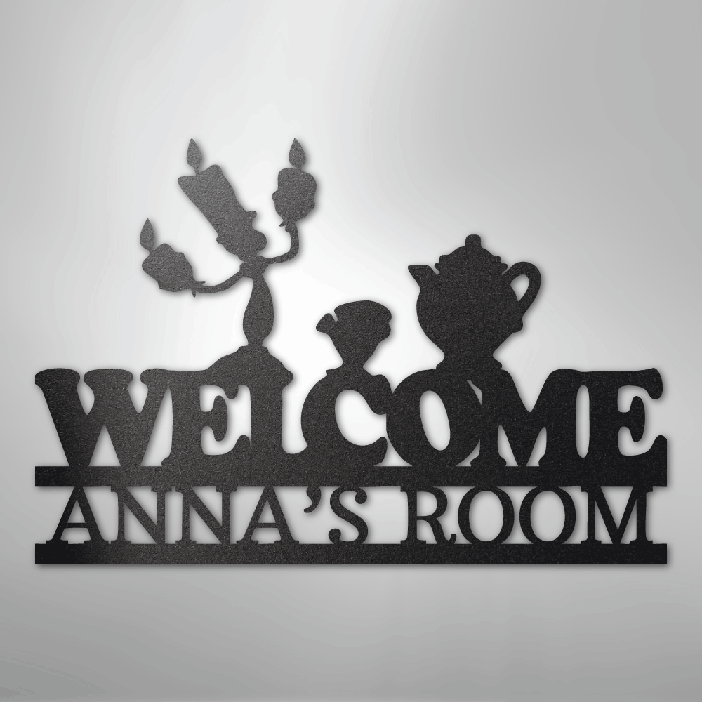 Be Our Guest Monogram - Steel Sign