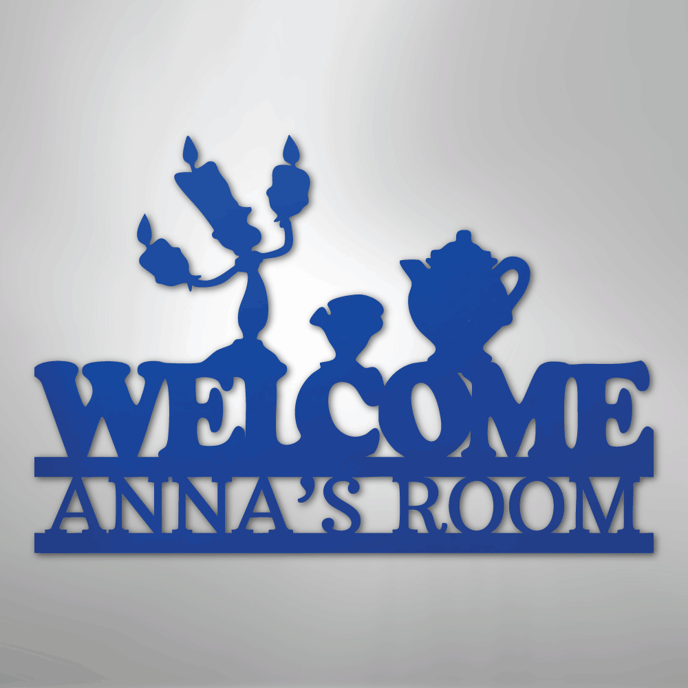 Be Our Guest Monogram - Steel Sign